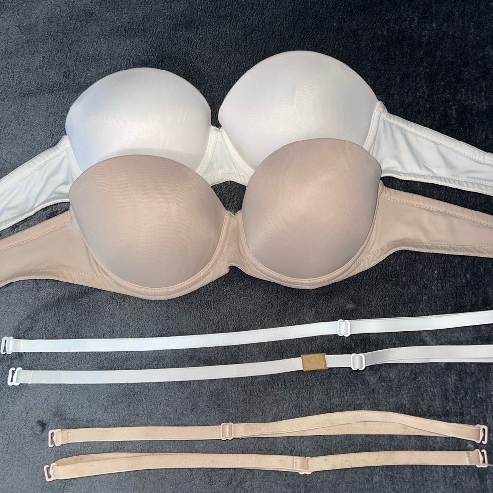 2 PINK wear everywhere multiway push-up bras